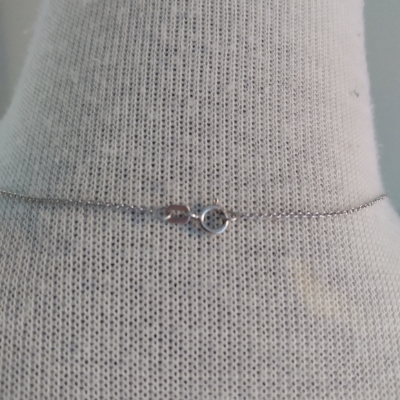 Solid Sterling Silver Turquoise and Crystal Pendant - Picture 6 of 9